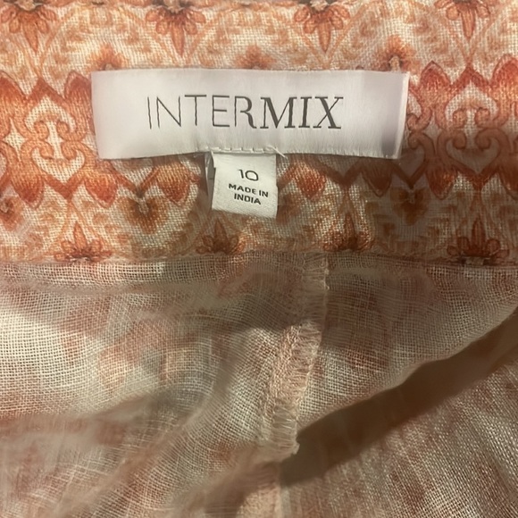 Intermix - Maya high waist coral linen shorts - Picture 7 of 8